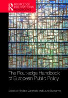 The Routledge handbook of European public policy /