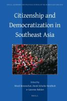 Citizenship and democratization in Southeast Asia /