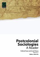 Postcolonial sociologies : a reader /