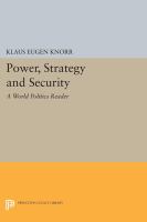 Power, Strategy and Security : a "World Politics" Reader /