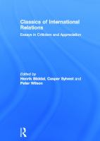 Classics of international relations : essays in criticism and appreciation /