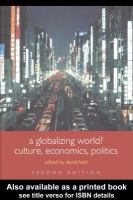 A globalizing world? : culture, economics, politics /