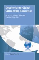 Decolonizing global citizenship education /