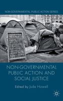 Non-governmental public action and social justice /
