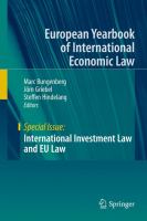 International investment law and EU law /