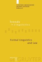 Formal linguistics and law /