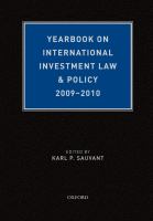 Yearbook on International Investment Law & Policy 2009-2010 /
