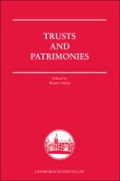Trusts and patrimonies /