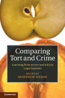 Comparing tort and crime : learning from across and within legal systems /