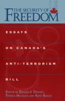 The security of freedom : essays on Canada's anti-terrorism bill /