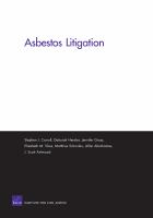 Asbestos litigation /
