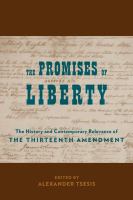 The promises of liberty : the history and contemporary relevance of the Thirteenth Amendment /