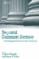 Beyond common sense : psychological science in the courtroom /