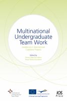 Multinational undergraduate team work : excellence in international capstone projects /