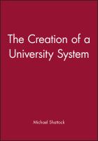The creation of a university system /