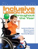 Inclusive lesson plans throughout the year /