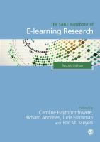 The SAGE handbook of e-learning research /