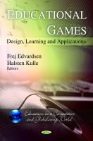 Educational games : design, learning, and applications /
