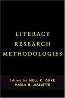 Literacy research methodologies /