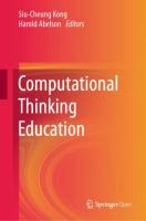 Computational thinking education /