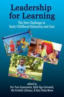 Leadership for learning : the new challenge in early childhood education and care /