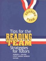 Tips for the reading team : strategies for tutors /