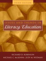 Issues and trends in literacy education /