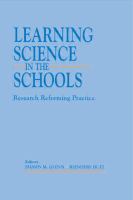 Learning science in the schools : research reforming practice /