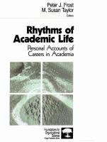 Rhythms of academic life : personal accounts of careers in academia /