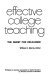 Effective college teaching; the quest for relevance.