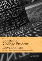Journal of college student development.