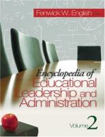 Encyclopedia of educational leadership and administration /