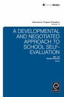 A developmental and negotiated approach to school self-evaluation /