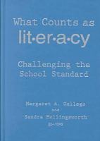 What counts as literacy? : challenging the school standard /