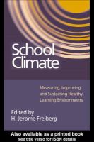 School climate : measuring, improving and sustaining healthy learning environments /