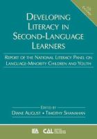 Developing literacy in second-language learners : report of the National Literacy Panel on Language Minority Children and Youth /