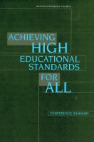 Achieving high educational standards for all : conference summary /