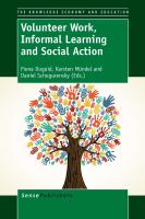 Volunteer work, informal learning and social action /