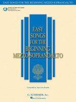 Easy songs for the beginning mezzo-soprano/alto /