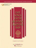 Easy songs for the beginning baritone/bass /