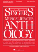 The singer's musical theatre anthology.