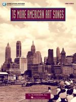 15 more American art songs : with a companion recording for piano accompaniments /
