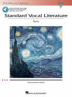 Standard vocal literature : bass /