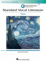 Standard vocal literature : tenor /