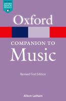 The Oxford companion to music /