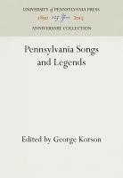 Pennsylvania songs and legends /