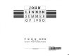 John Lennon : summer of 1980 /