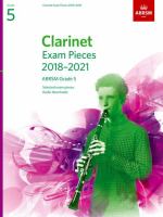 Clarinet exam pieces, 2018-2021.