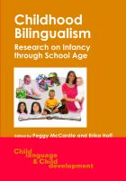 Childhood bilingualism : research on infancy through school age /