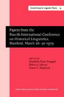 Papers from the 4th International Conference on Historical Linguistics /